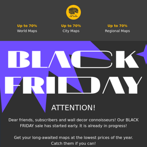 It's here! 📣 Early Black Friday sale is on 🔥
