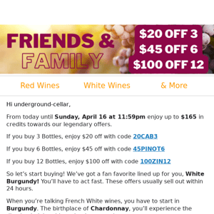 1...2...3... Grab your $165 in Wine Credits NOW!