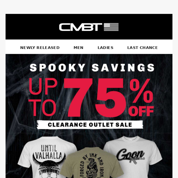 Spooky Savings Up to 75% Off!