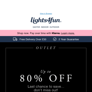 OUTLET ⚡ Up to 80% off!