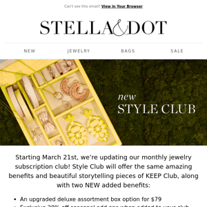 Introducing Style Club, our revamped subscription!