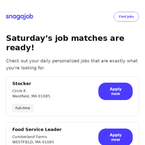 Personalized job matches for March 23, 2024