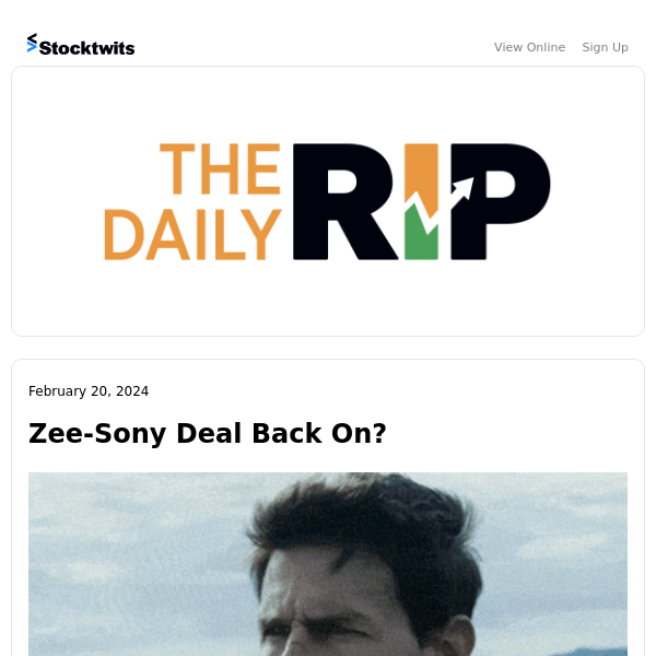 Zee-Sony Deal Back On?