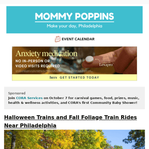 Halloween Trains and Fall Foliage Train Rides Near Philadelphia
