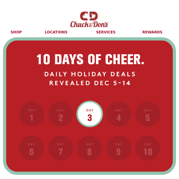 Day 3 of 10 Days of Cheer: Celebrate