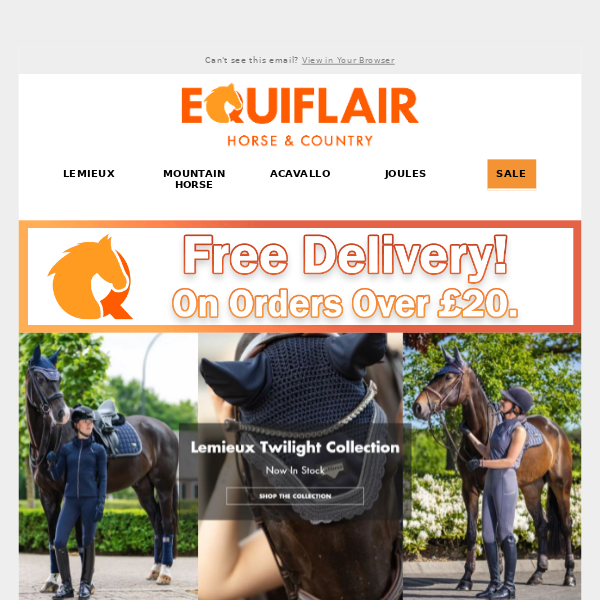 NEW LEMIEUX ARRIVALS AT EQUIFLAIR SADDLERY