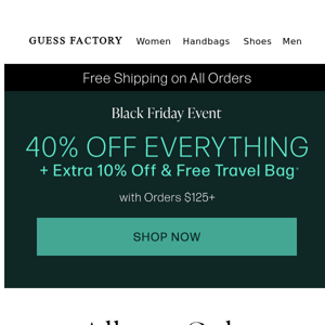 Black Friday is HERE | 40% Off Everything