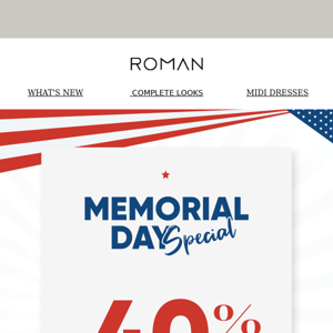 Memorial Day Sale goes LIVE midnight! ⏰