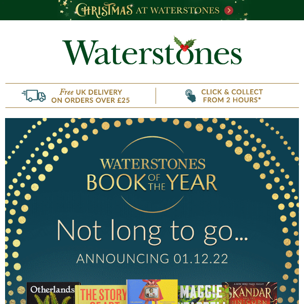 2 DAYS TO GO | Waterstones Book Of The Year 2022