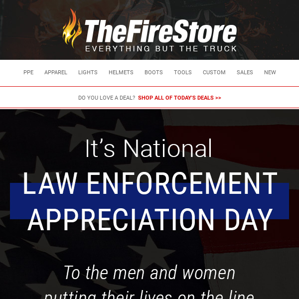 In honor of national law enforcement appreciation day