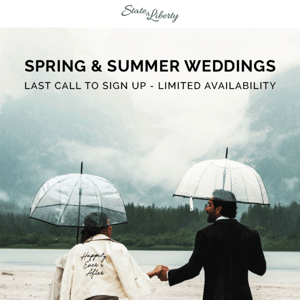 Last Call: Spring 2023 Wedding Parties