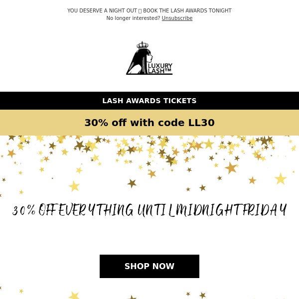 30% OFF All Products with the code LL30