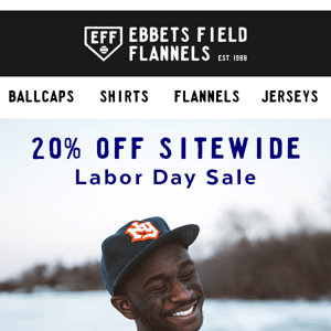 20% Off Sitewide - Labor Day Sale