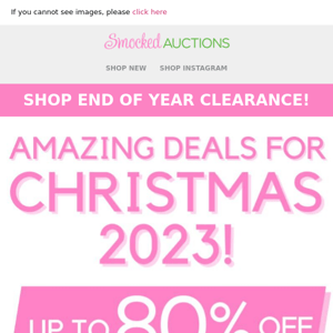 Stock Up for Christmas 2023! Up to 80% Off!