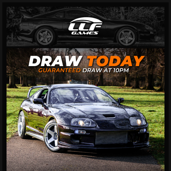 VERY LIMITED TICKETS - BE QUICK! 🚨 Win this Midnight Purple 2JZ Supra today for JUST 39p