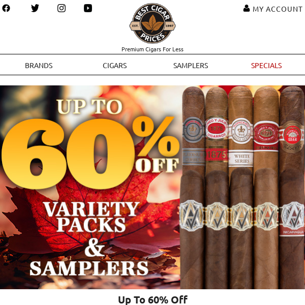 🍁 Up To 60% Off Variety Packs & Samplers 🍁