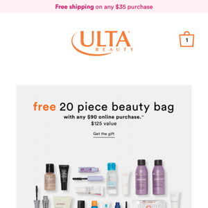 Holy WOW: FREE 20 PC ($125 value) Beauty Bag 😮