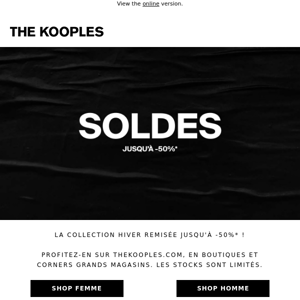 SOLDES ⚡C'est parti !