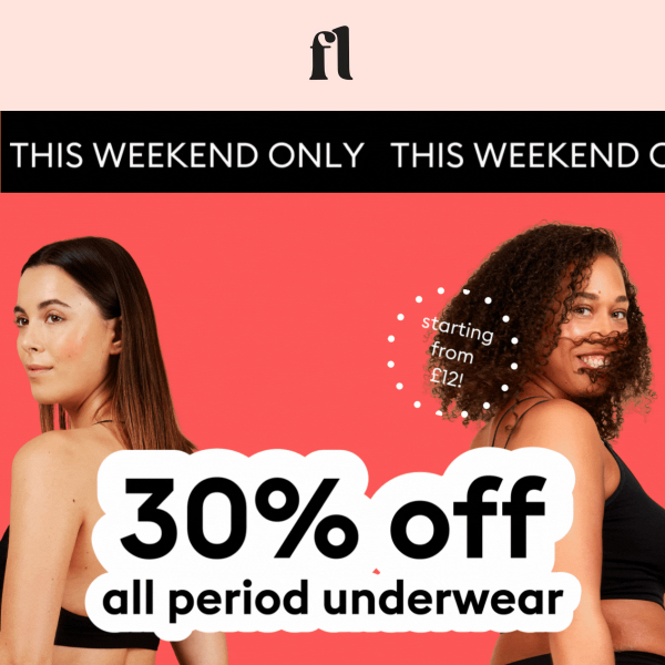 🎉 Take 30% OFF all period underwear!