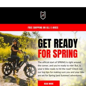 Are you ready for Spring Riding?