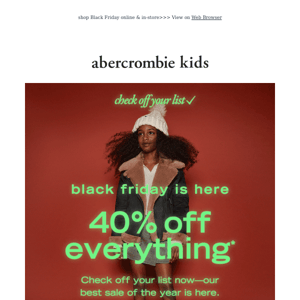 40% OFF EVERYTHING (!!!)