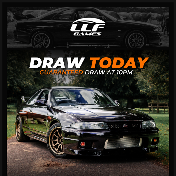🚀 LLF Games, the time has COME! Win a 700bhp+ R33 Skyline GTR today for 39p