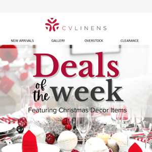 Start your Christmas decorating with this week's deals! 🎁🎄