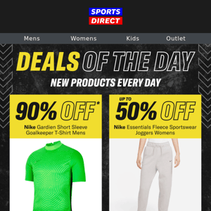 Was £700 NOW £70: 90% off Daily Deal 🤯 - Sports Direct