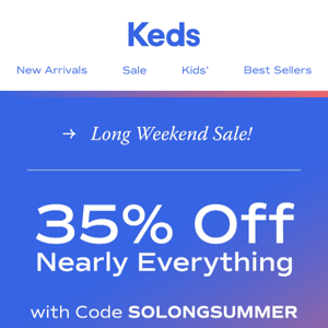 It’s an end-of-summer SALE-ebration! ☀️