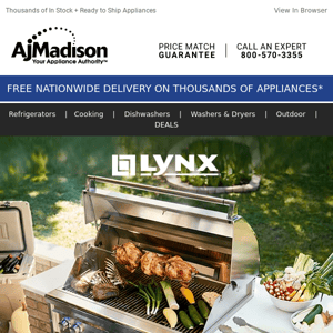 Lynx Grills -Get a 10% Rebate on GRILLS AND OUTDOOR KITCHENS