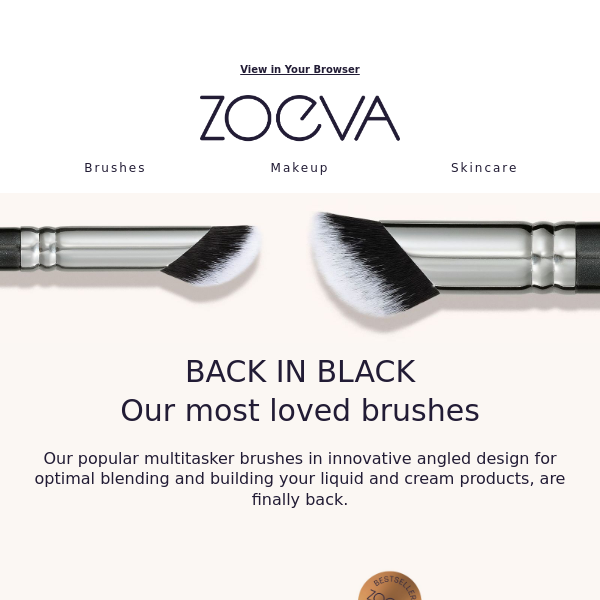 📢 Finally back! ZOEVA's most loved brushes.