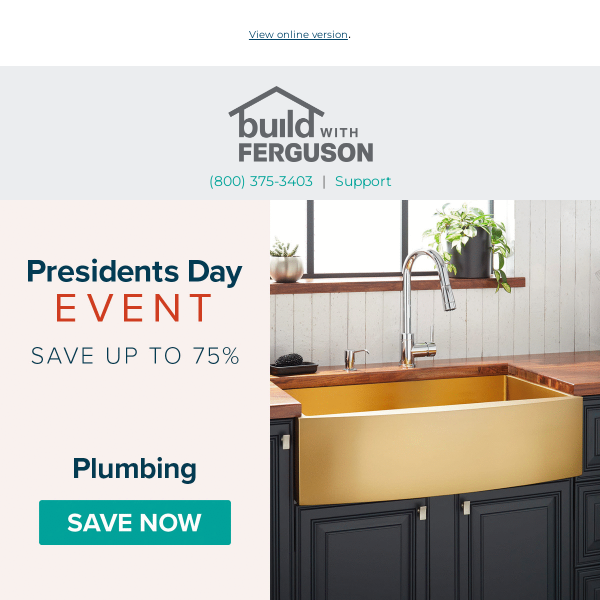 Shop Presidents Day Deals up to 75% Off