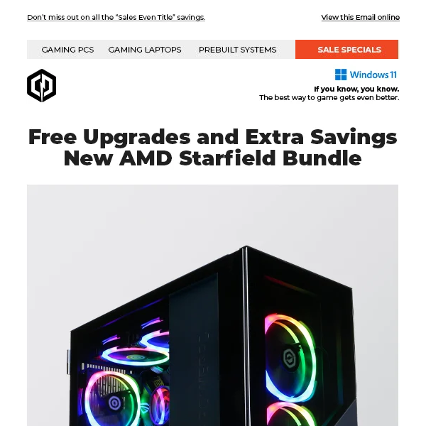 ✔ New Summer Gaming PC Deals - Free Upgrades and More