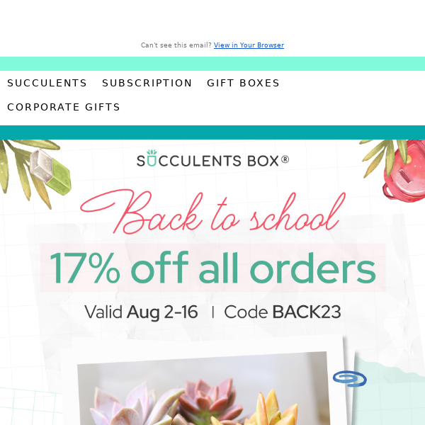 Plant-astic Deal - Save 17% on Everything