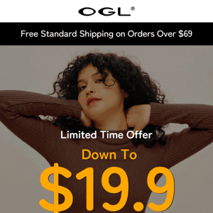 Limited Time Offer: Down To $19.9 Popular Tops