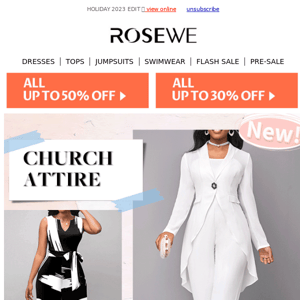 ALL 50% OFF + CHURCH ATTIRE!