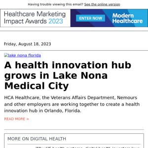 How Lake Nona Medical City turned into a health innovation hub