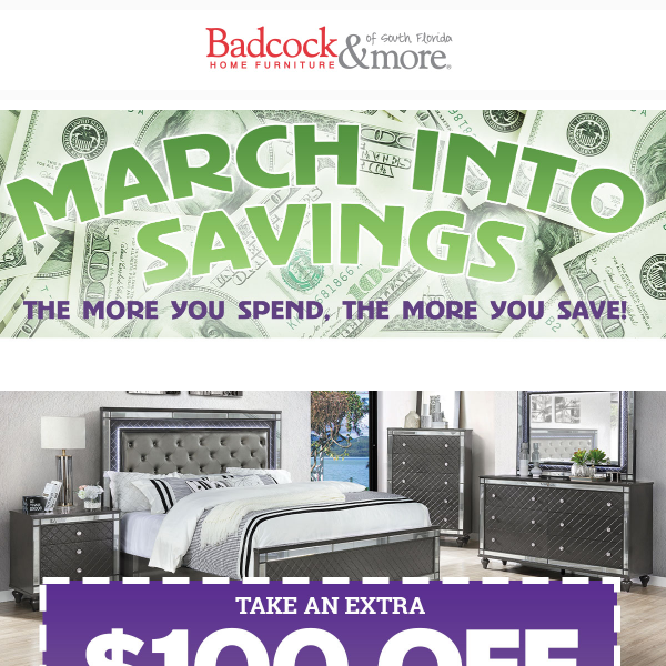 March Into Savings!