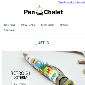 Great NEW Items including a Retro 51 Popper, Lamy, Sailor Penlux and more...