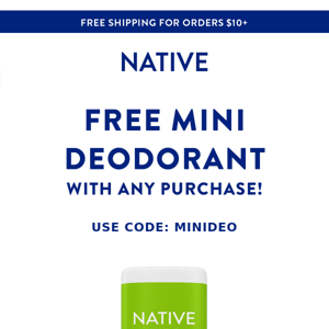 [LAST CHANCE] Get A Free Mini Deodorant!