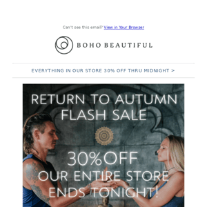 🍁 30% OFF Flash Sale Ends Tonight!