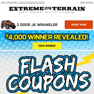 💥 Winner 💥 COUPON!