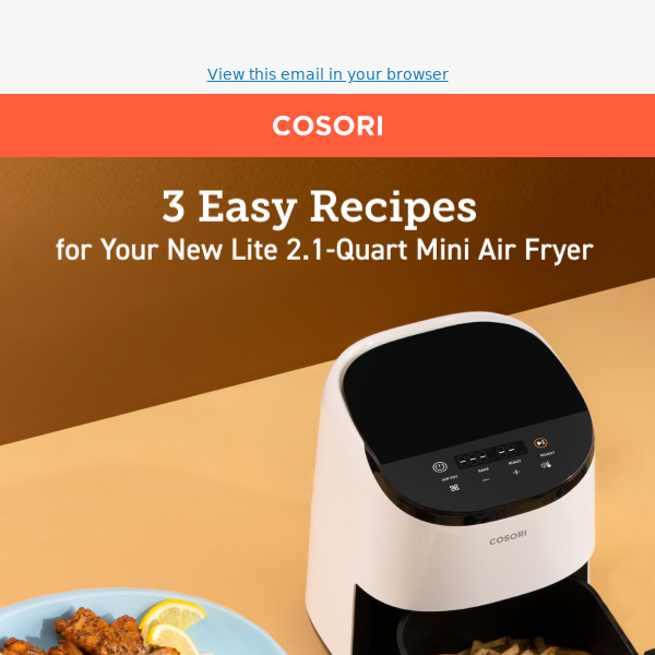 Lite 2.1-Quart Mini Air Fryer – COSORI