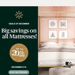 🎁 A little something special.. All mattresses on sale this week only!