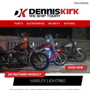 Harley lighting upgrades from DK