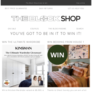 WIN The Ultimate Wardrobe and Bedding Set