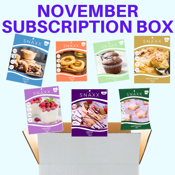 THE SNAXX NOVEMBER SUBSCRIPTION BOX IS OUT NOW ONLY $24.98