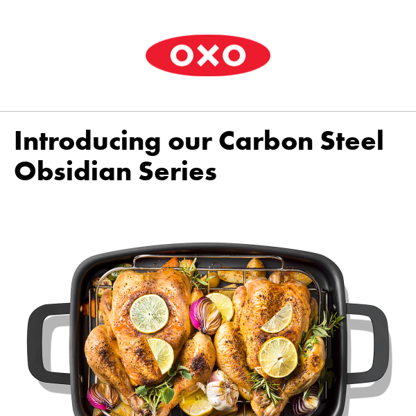 OXO Obsidian Pre-Seasoned Carbon Steel 8-in. Non-Stick Frypan