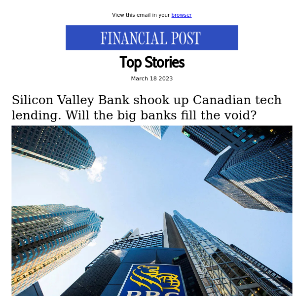 Silicon Valley Bank shook up Canadian tech lending. Will the big banks fill the void?