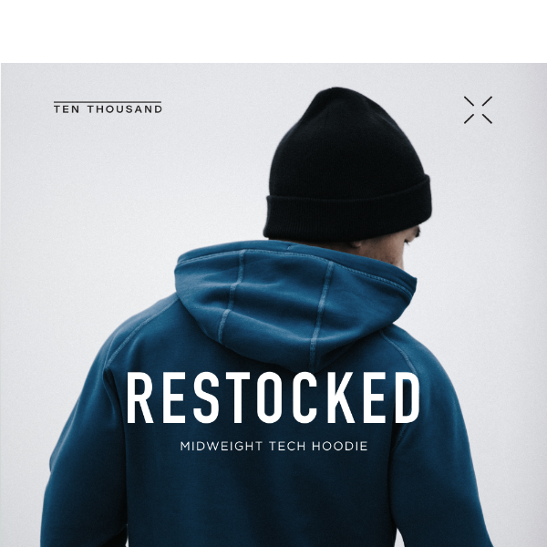 Just Restocked | Midweight Tech Hoodie